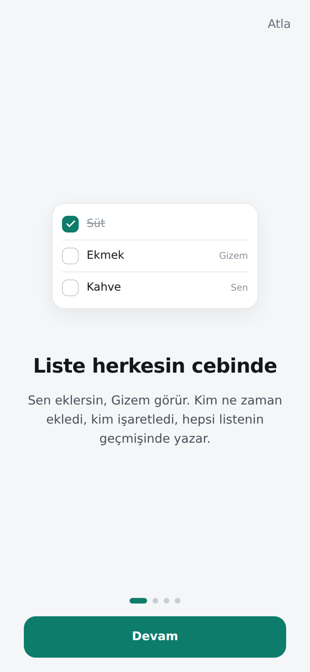vink'in tanıtım ekranı